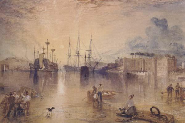 Joseph Mallord William Turner UpnorCastle,Kent (mk47) France oil painting art